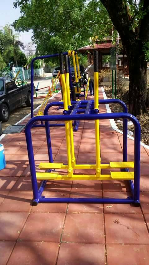 รหัส SM ผลงานติดตั้ง (ลพบุรี) เครื่องออกกำลังกายกลางแจ้ง