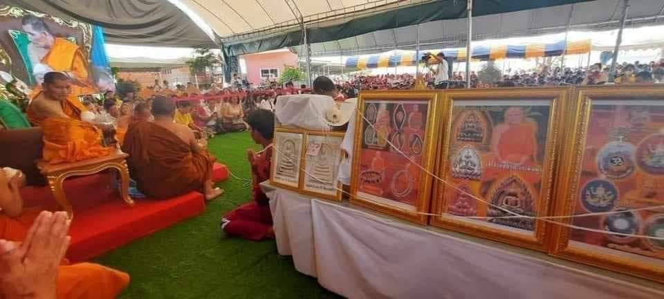 พระพิฆเนศเนื้อชนวนลงยา No.๘๔๔ (หรือลุ้นซีนเดิม มีเพียง ๓ องค์ )หลวงพ่อเงิน วัดบ้านอ้อ ลป.ศิลา พุทธาภิเษก