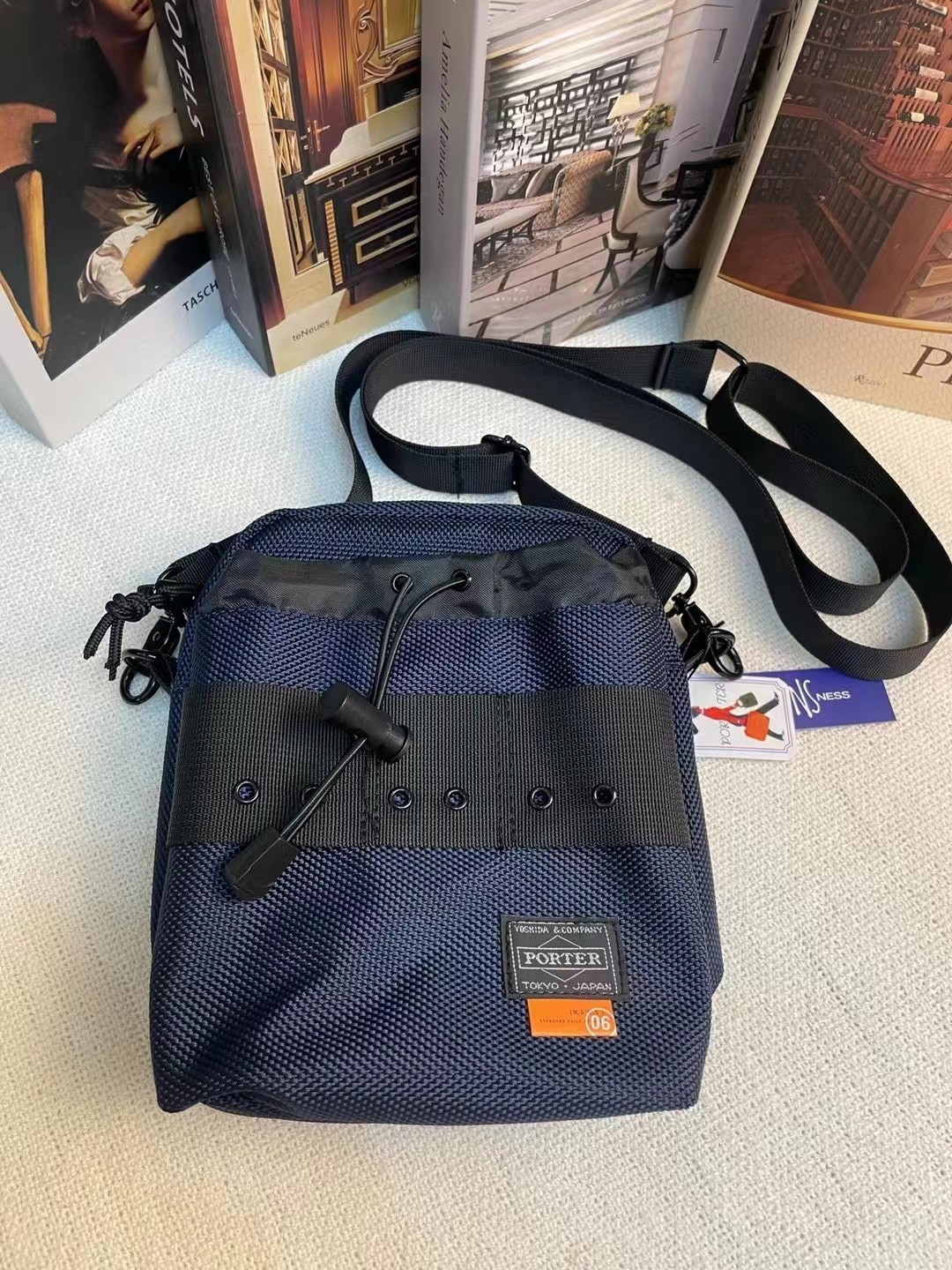 กระเป๋าสะพายข้าง Porter x MDNS ของใหม่ ของแท้ พร้อมส่ง กระเป๋าสะพาย กระเป๋าคาดเอว