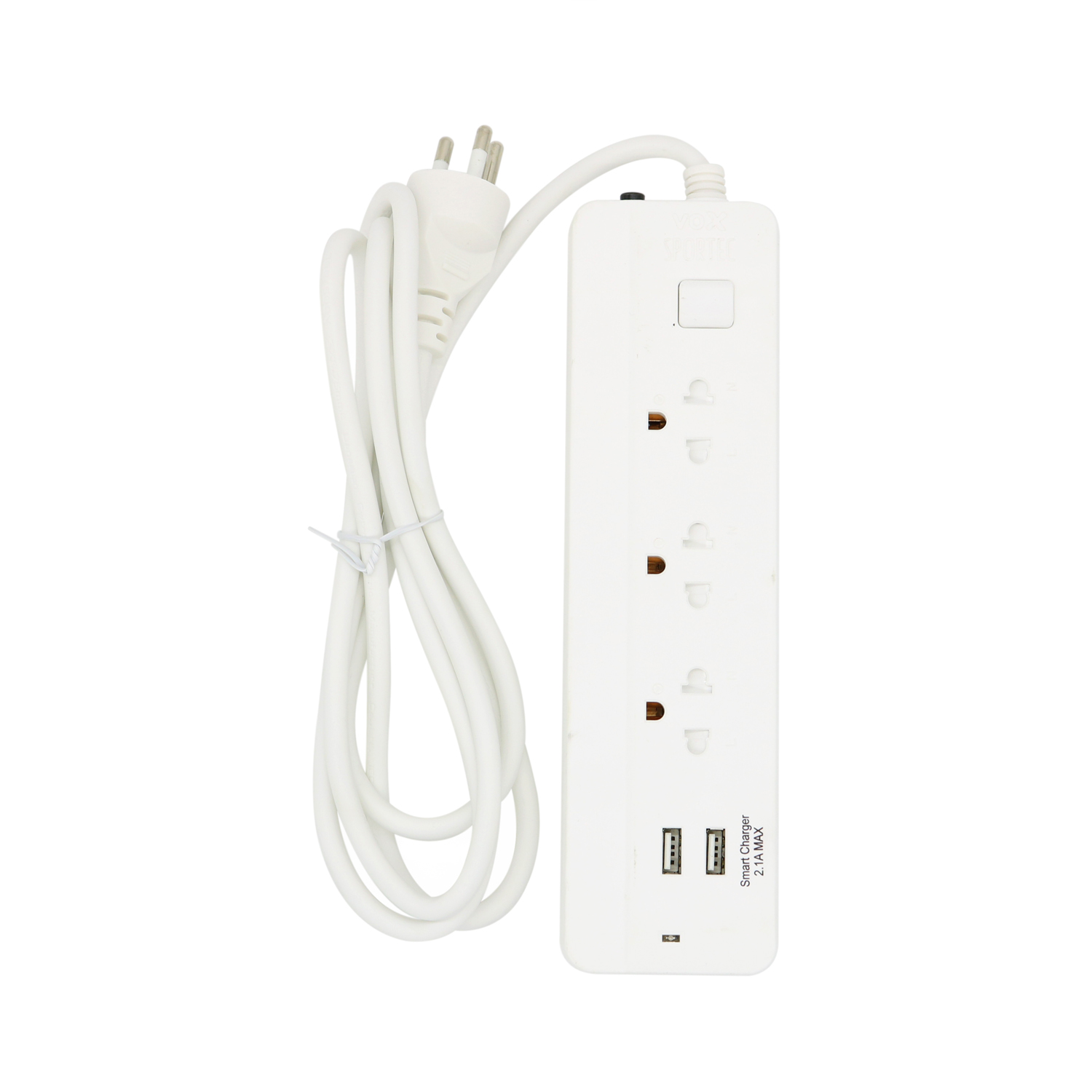 ปลั๊กไฟ ปลั๊กพ่วง 3ช่อง 1 สวิตซ์ 3 เมตร 2 USB มาตรฐาน มอก. รุ่น P132U VOX