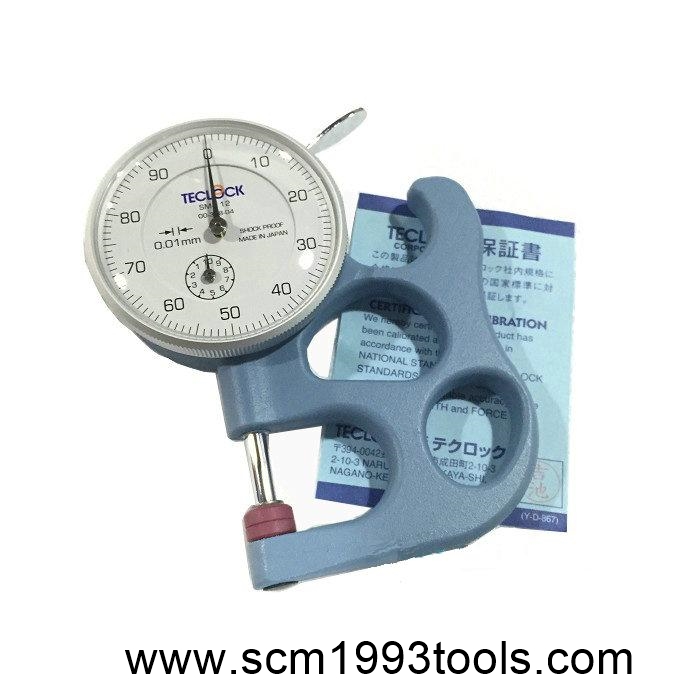 TECLOCK เทคลอค รุ่น SM-112 เกจวัดหนาบาง Dial Thickness Gauge