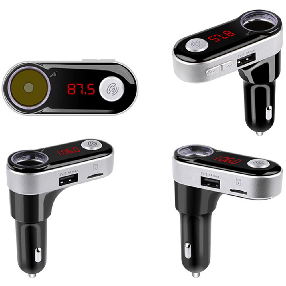 mp3 ของแท้ 100% บลูทูธ ที่ชาร์จไฟรถยนต์ FM Modulator บลูทูธ ในรถยนต์ชุดวิทยุ FM แบบไร้สาย ราคา 950.-