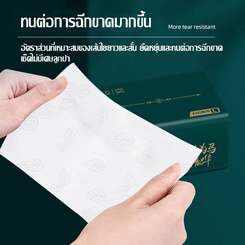 กระดาษทิชชู่ กระดาษชําระ เช็คหน้า เช็ดมือ ประหยัด ราคาถูก กล่อง ม้วนเล็ก ใหญ่ จัมโบ้โรล ยาว 420 แผ่น หนา 5 ชั้น