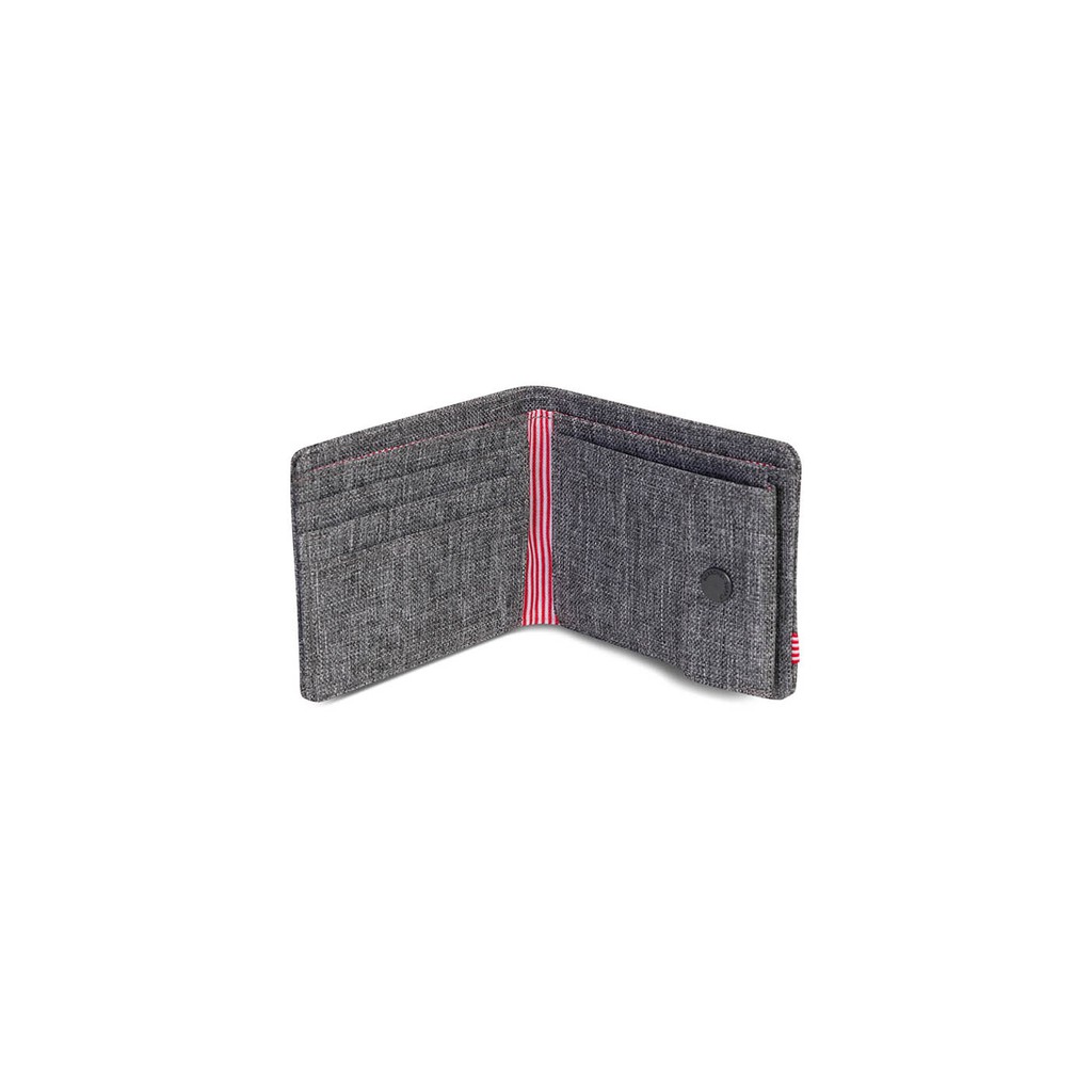 กระเป๋าสตางค์ Herschel Supply Roy Coin Wallet - Raven Crosshatch With RFID Blocking