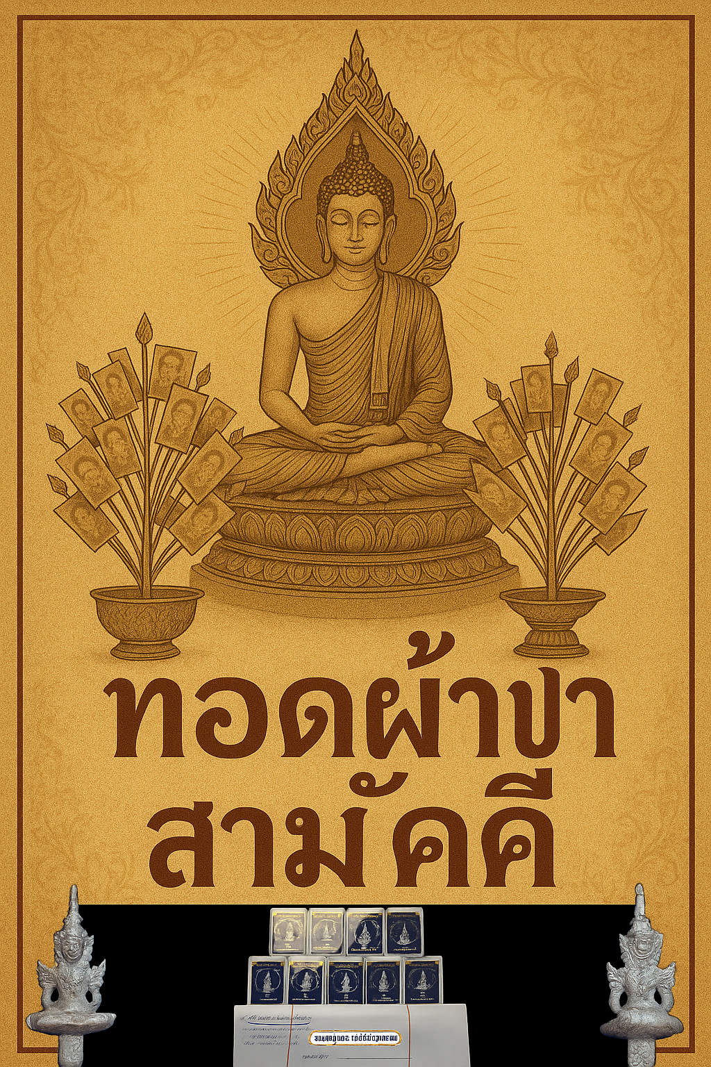 ณัชชาสะพานบุญ เชิญทอดผ้าป่าฯ ทุก 100 บาท รับพระ 1 องค์ ค่าจัดส่ง 50 บาท