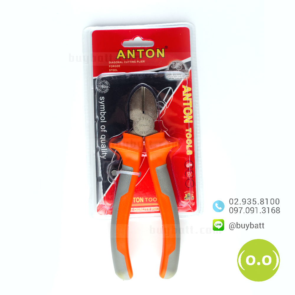 คีมตัดสายไฟ ปากเฉียง ANTON AT-0005