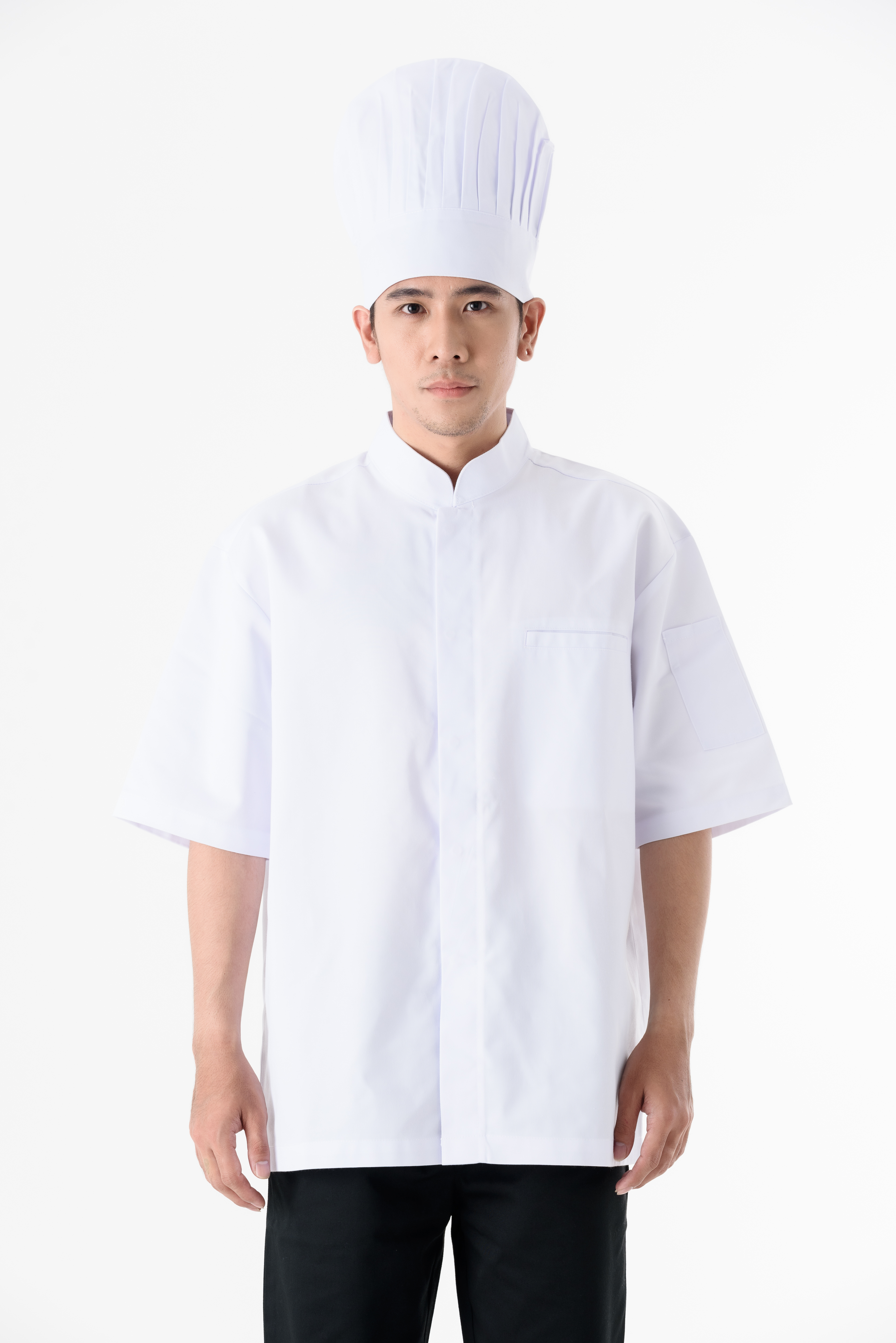 DFS009 Chef Uniform ชุดเชฟสากล (white, สีขาว)