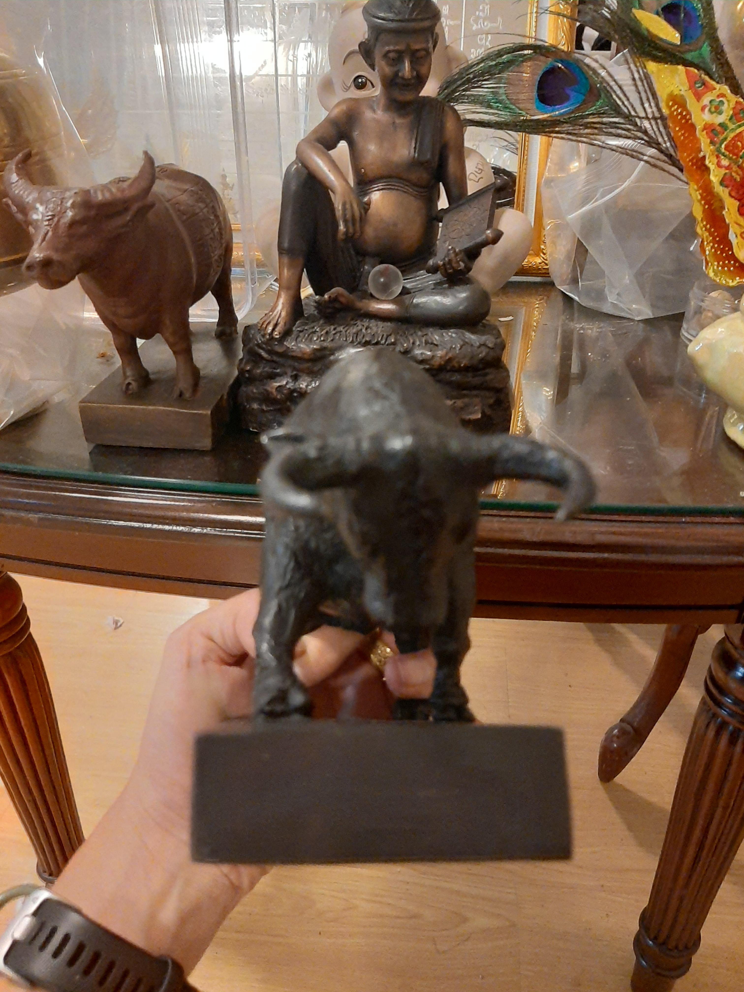 วัวธนู (ขนาดบูชา) วัดห้วยน้ำขาว ลพ.เล็กร่วมเสก