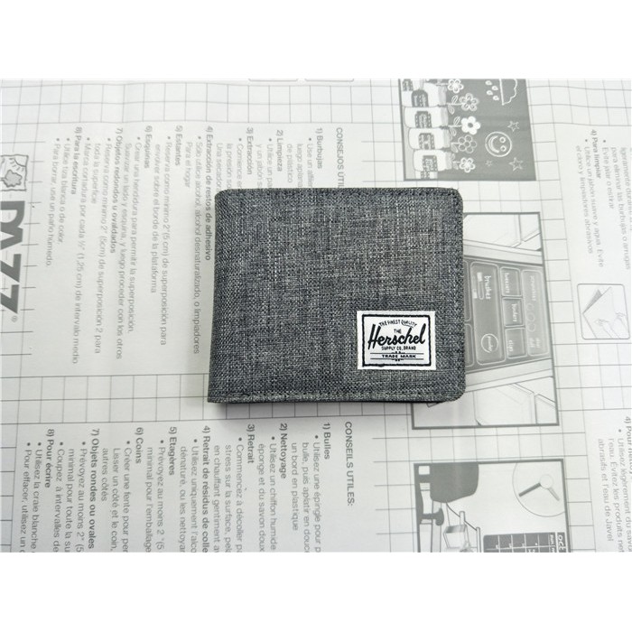 พร้อมส่ง กระเป๋าสตางค์ Herschel Supply Co Roy Coin Wallet Raven ของแท้