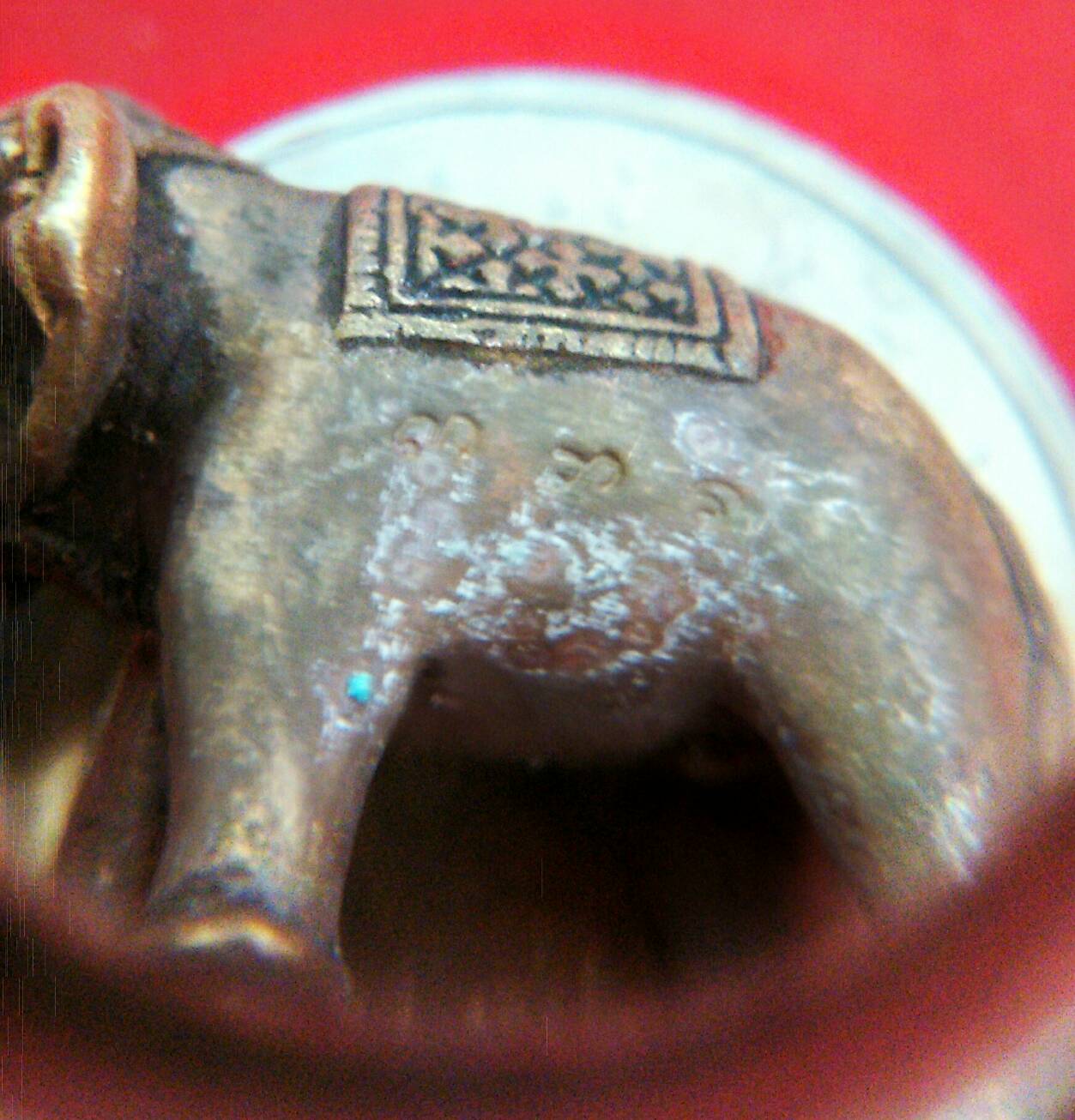 พญาช้างปู้ก่ำงาเขียว (พระอาจารย์เล็กร่วมเสก) วัดพระพุทธบาทถ้ำป่าไผ่