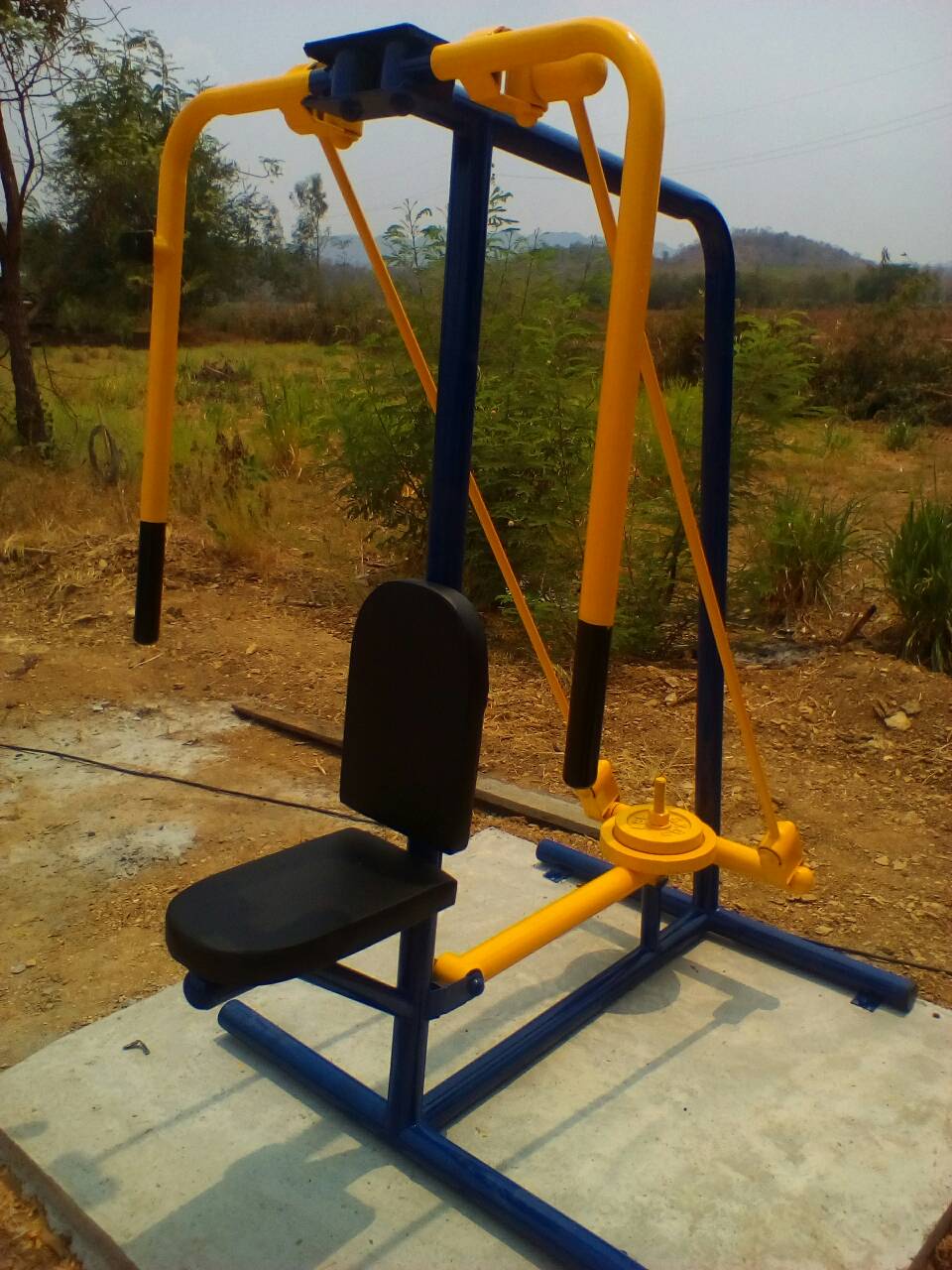 รหัส SM ผลงานติดตั้ง (สระบุรี) เครื่องออกกำลังกายกลางแจ้ง