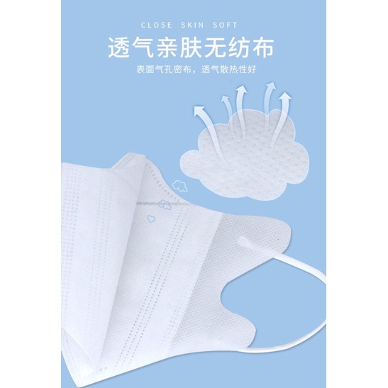 แมสปิดจมูก 3D ผู้ใหญ่ 5 สี 10 ชิ้น สินค้าพร้อมส่งค่ะ