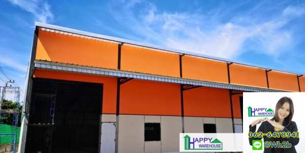 รับสร้างโกดังสำเร็จรูป ขนาด 16 x 40 x 6.45 m