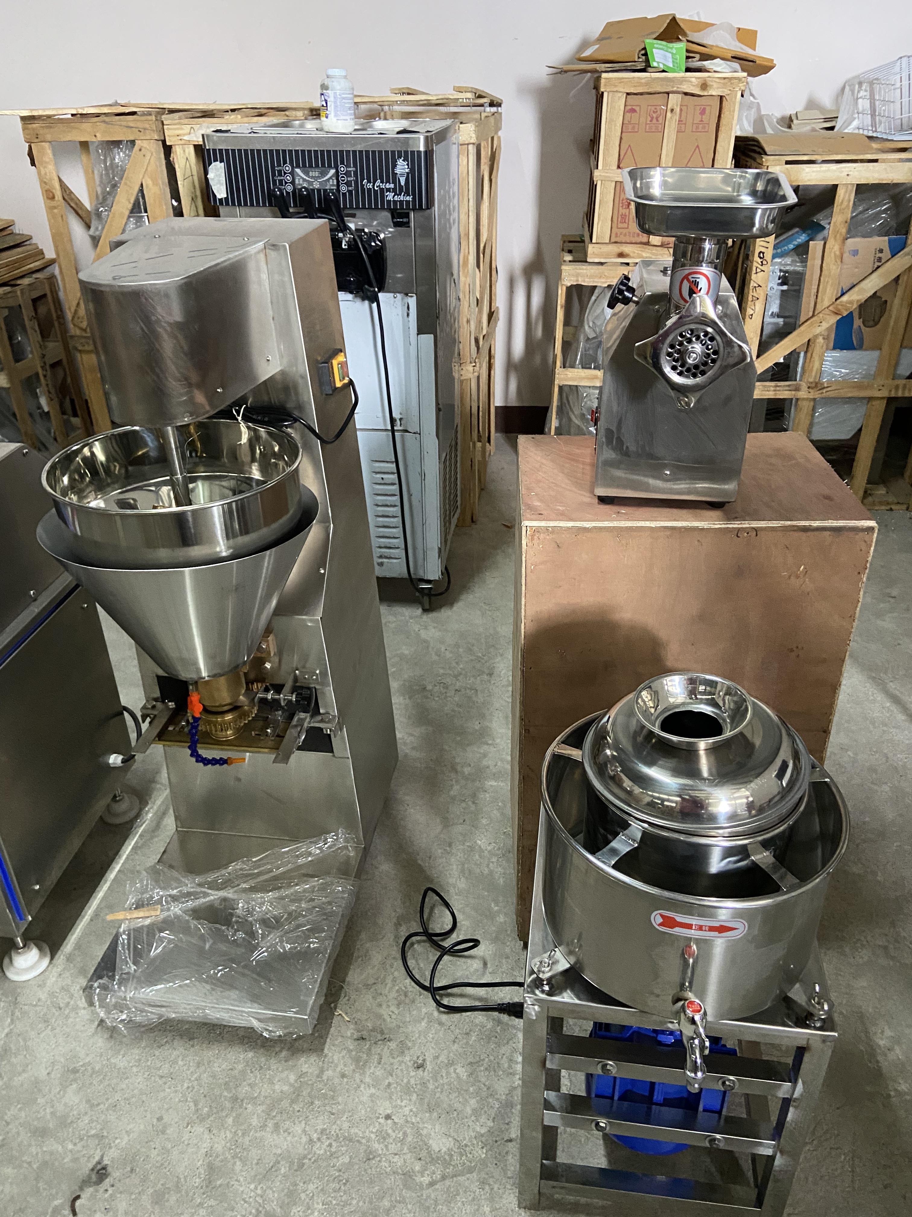 เครื่องปั้นลูกชิ้นอัตโนมัติ ถังสับลูกชิ้น พร้อมผลิตลูกชิ้นได้ทันที