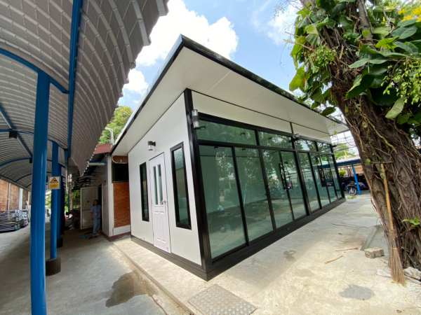 บ้านสำเร็จรูป บ้านน็อคดาวน์ สร้างออฟฟิศ ขนาด4.00x8.00 เมตร