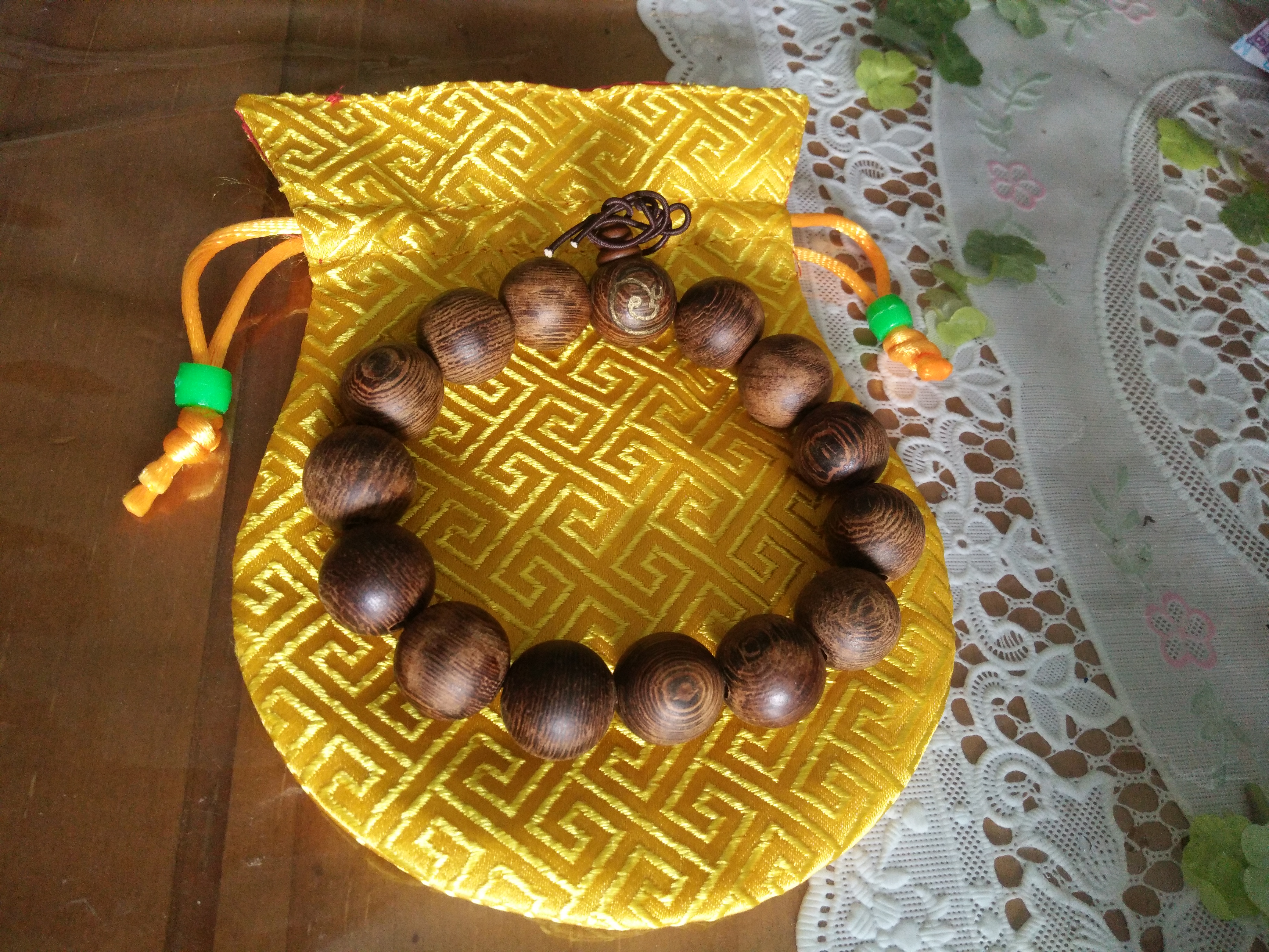 ประคำไม้โพธิ์อินเดีย เลเซอร์ยันต์ฯ พิธีสวดพระคาถาเงินล้าน ร่วมบุญมาจากวัดท่าขนุน