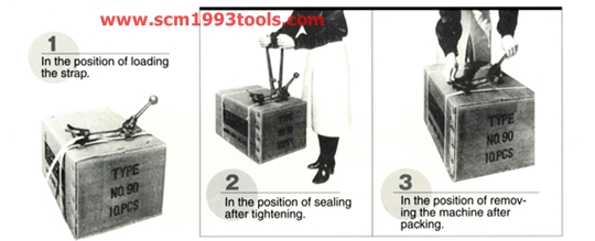 SPOT สปอท คีมรัดเหล็กพืด 5/8",3/4" สำหรับเครื่องรัดเหล็กพืด W Type Sealers ญี่ปุ่น คุณภาพดี