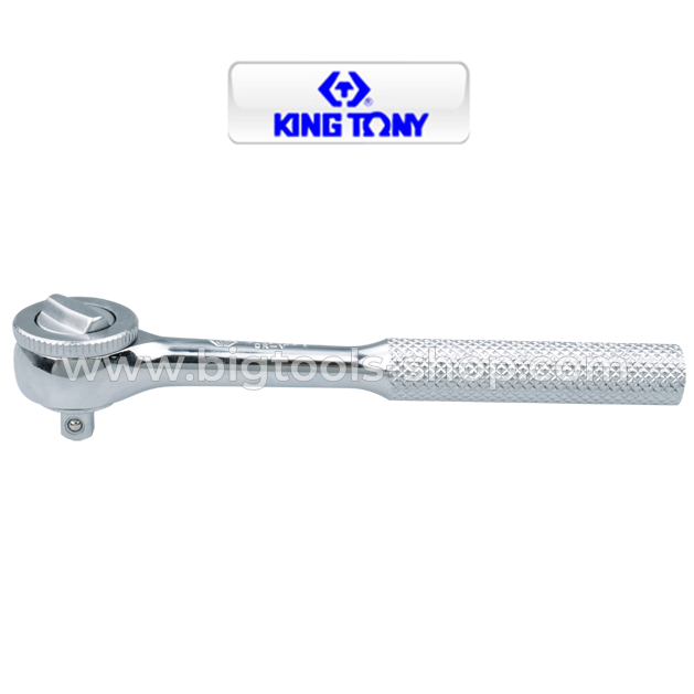 คิง โทนี่ : ด้ามฟรีหัวกลม แบบด้ามจับ ขนาด 1/4" King Tony : 1/4"DR. 45 Teeth Reversible Ratchet (2725F)