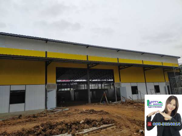 รับสร้างโกดังสำเร็จรูป ขนาด 16 x 40 x 6.45 m