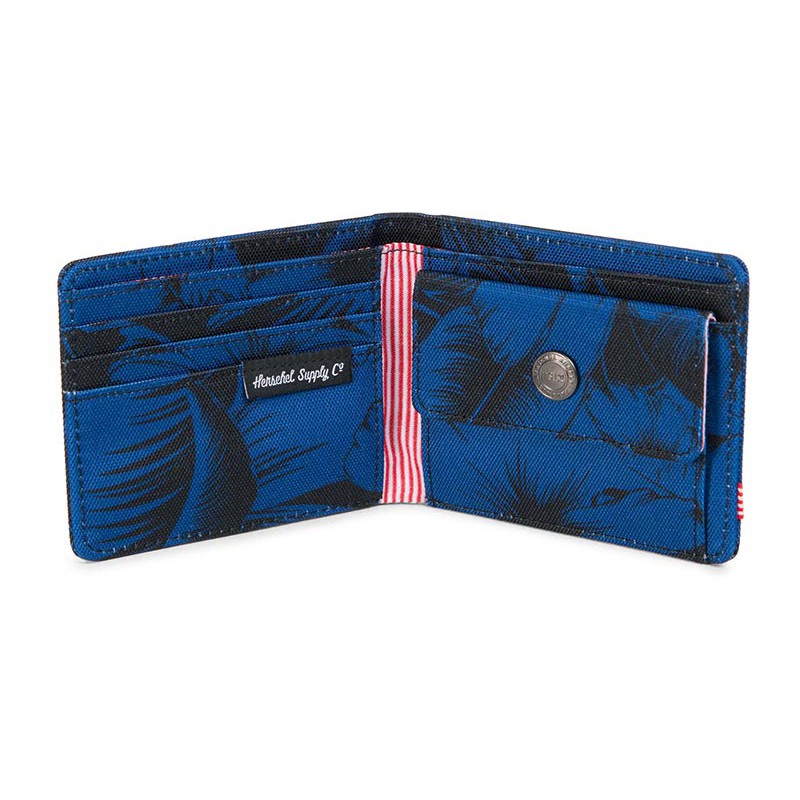 Herschel Supply Roy Coin Wallet - Jungle Floral Blue ของแท้ พร้อมส่ง