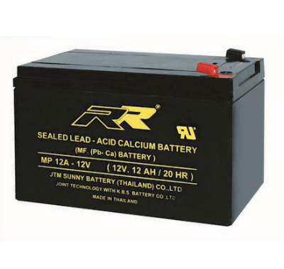 แบตเตอรี่ แห้ง 12V 12Ah RR SLA BATTERY MP 12A-12V