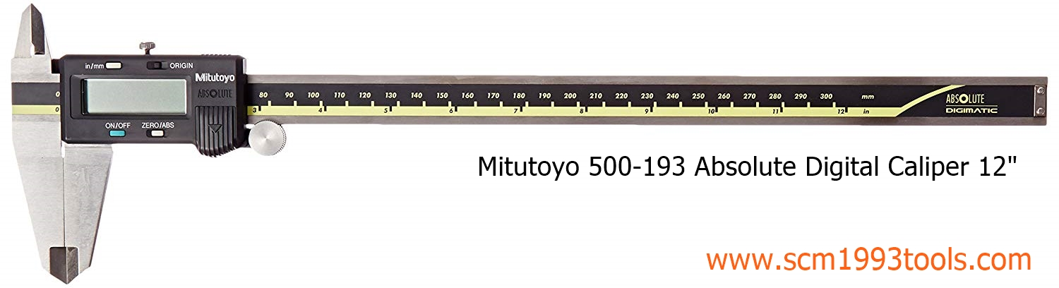เวอร์เนียดิจิตอล 12 นิ้ว Mitutoyo รุ่น 500-193 ABSOLUTE Digimatic Caliper 300mm/12" ญี่ปุ่น คุณภาพดี
