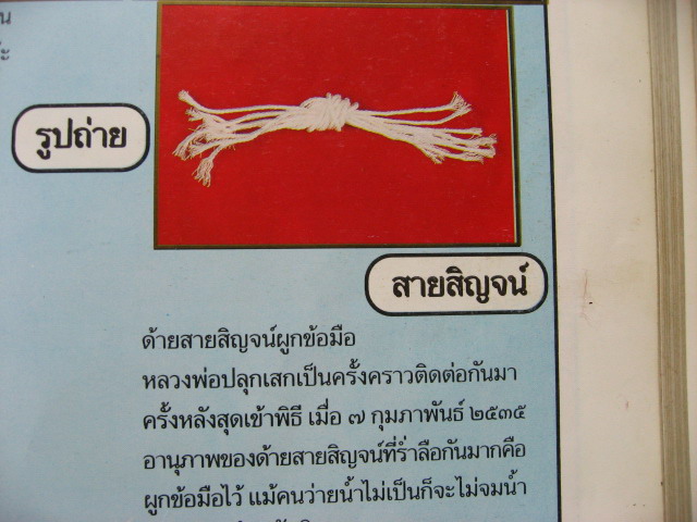 สายสิญจน์กันเด็กจมน้ำ หลวงพ่อฤาษีลิงดำ วัดท่าซุง