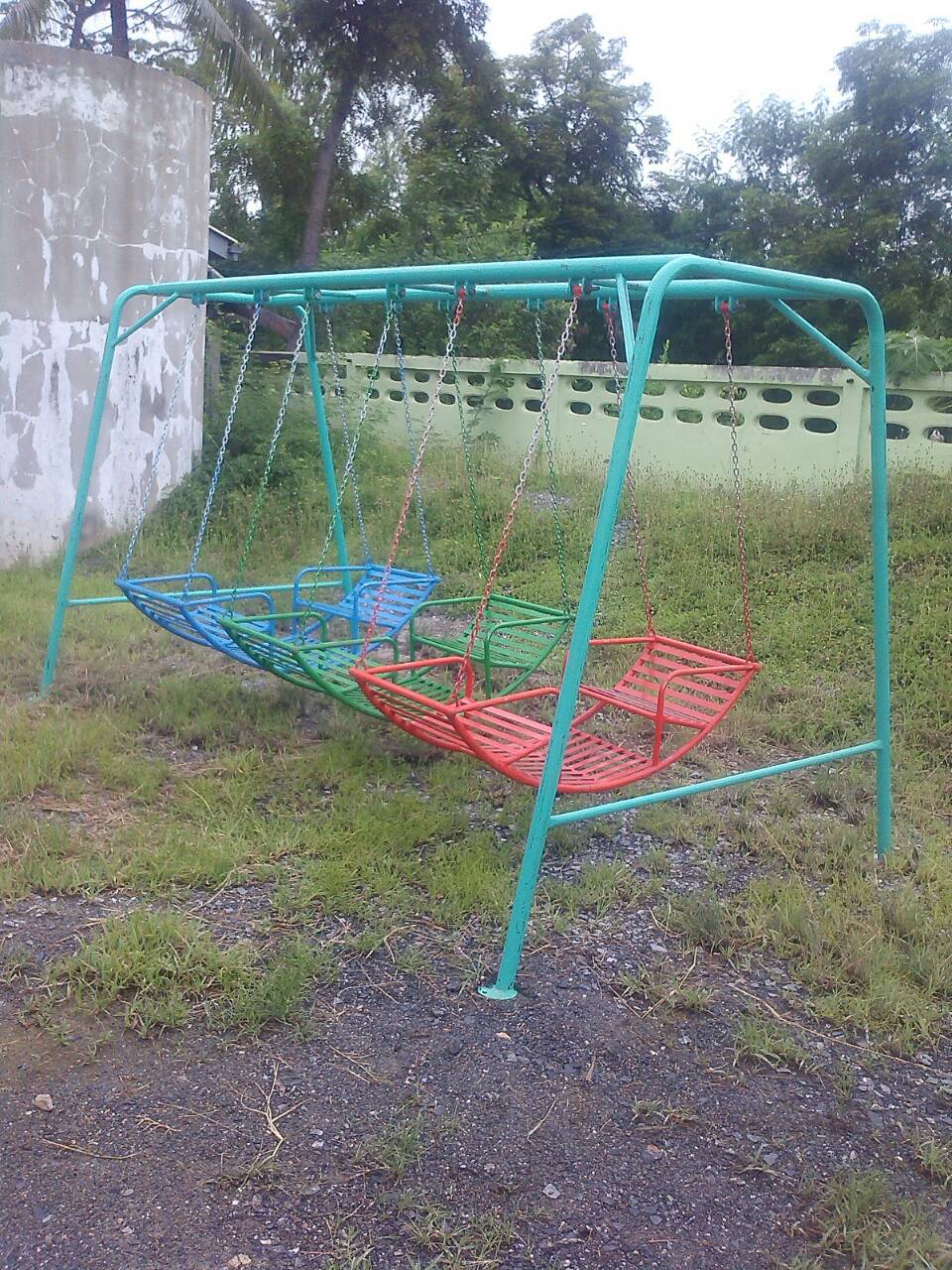 รหัส PG ผลงานติดตั้ง (อบต.หัวโพธิ์ อ.สองพี่น้อง จ.สุพรรณบุรี) เครื่องออกกำลังกายเด็ก