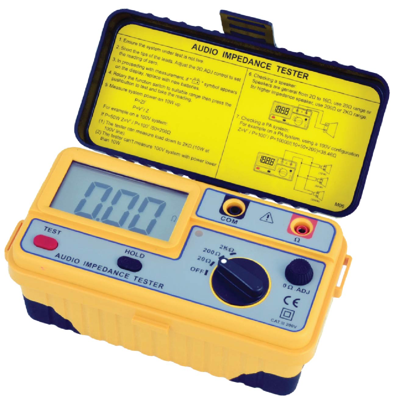 มิเตอร์วัดค่าอิมพีแดนซ์ของลำโพง (AUDIO IMPEDANCE TESTERS) แบรนด์ KEPLER รุ่น K1107 IM