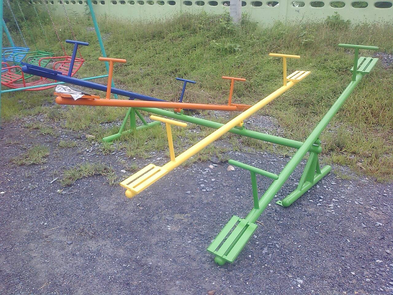 รหัส PG ผลงานติดตั้ง (อบต.หัวโพธิ์ อ.สองพี่น้อง จ.สุพรรณบุรี) เครื่องออกกำลังกายเด็ก