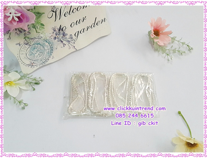 สร้อยข้อมือ/กำไลข้อมือ แฟชั่น เพชรสีขาว ขายส่ง เซต 10 วง