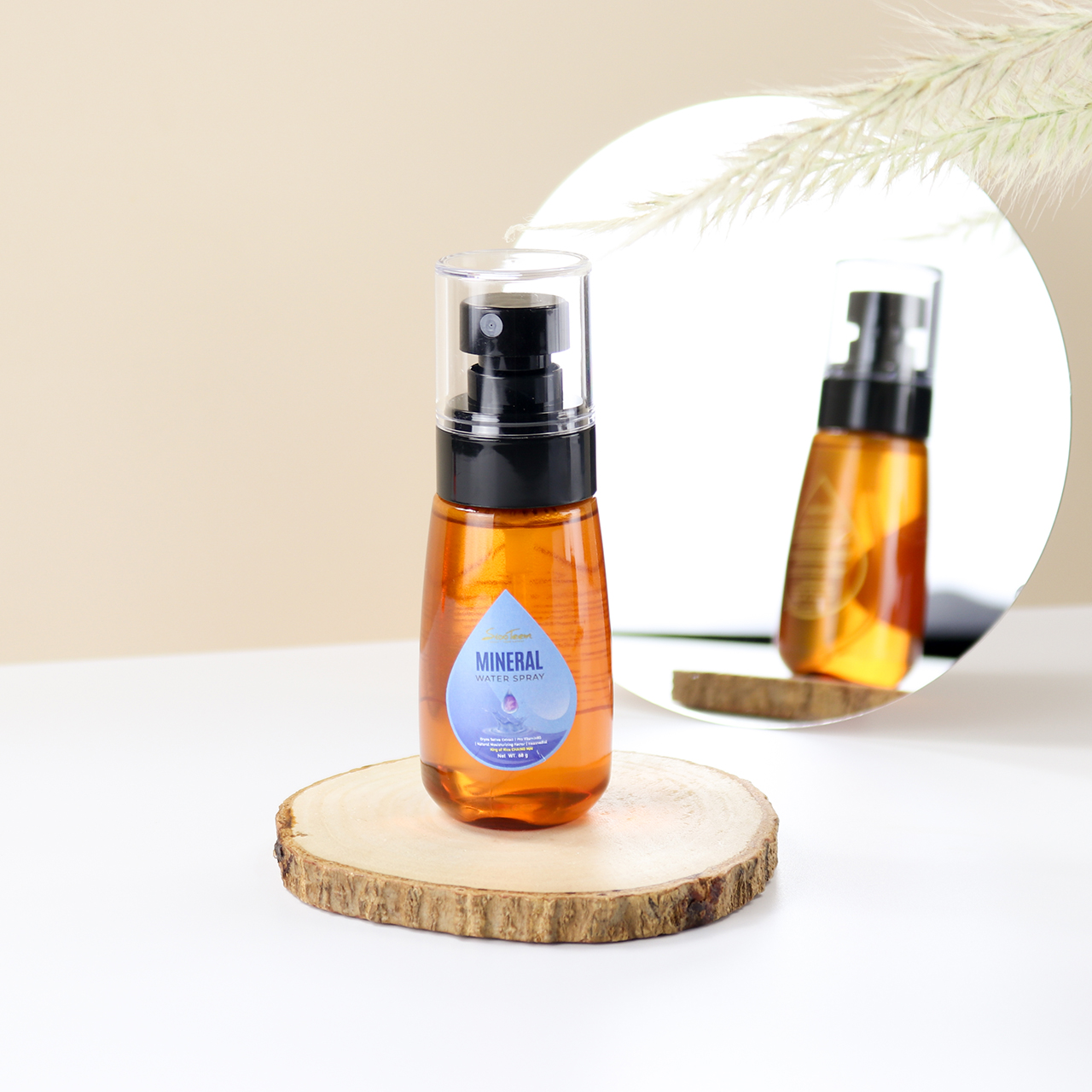 SIXTEEM MINERAL WATER SPRAY สเปรย์น้ำแร่ พญาข้าว + Vitamin B5