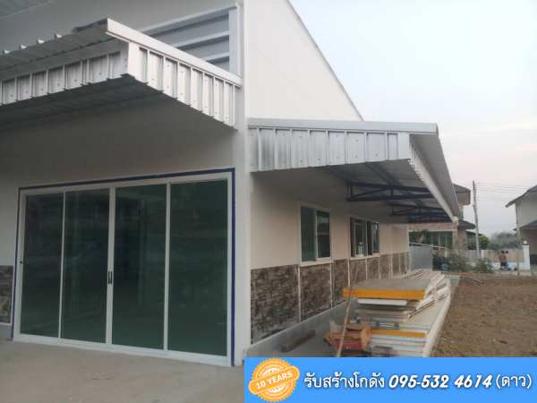รับสร้างโกดังสำเร็จรูป แพร่ ขนาด12x16x6 เมตร