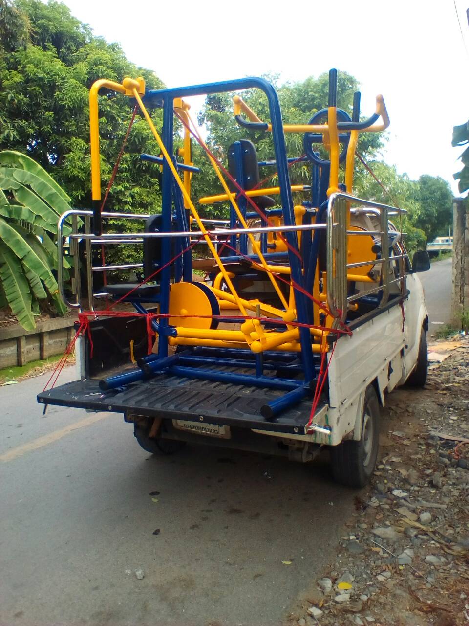 รหัส SM ผลงานติดตั้ง (เพชรบูรณ์) เครื่องออกกำลังกายกลางแจ้ง