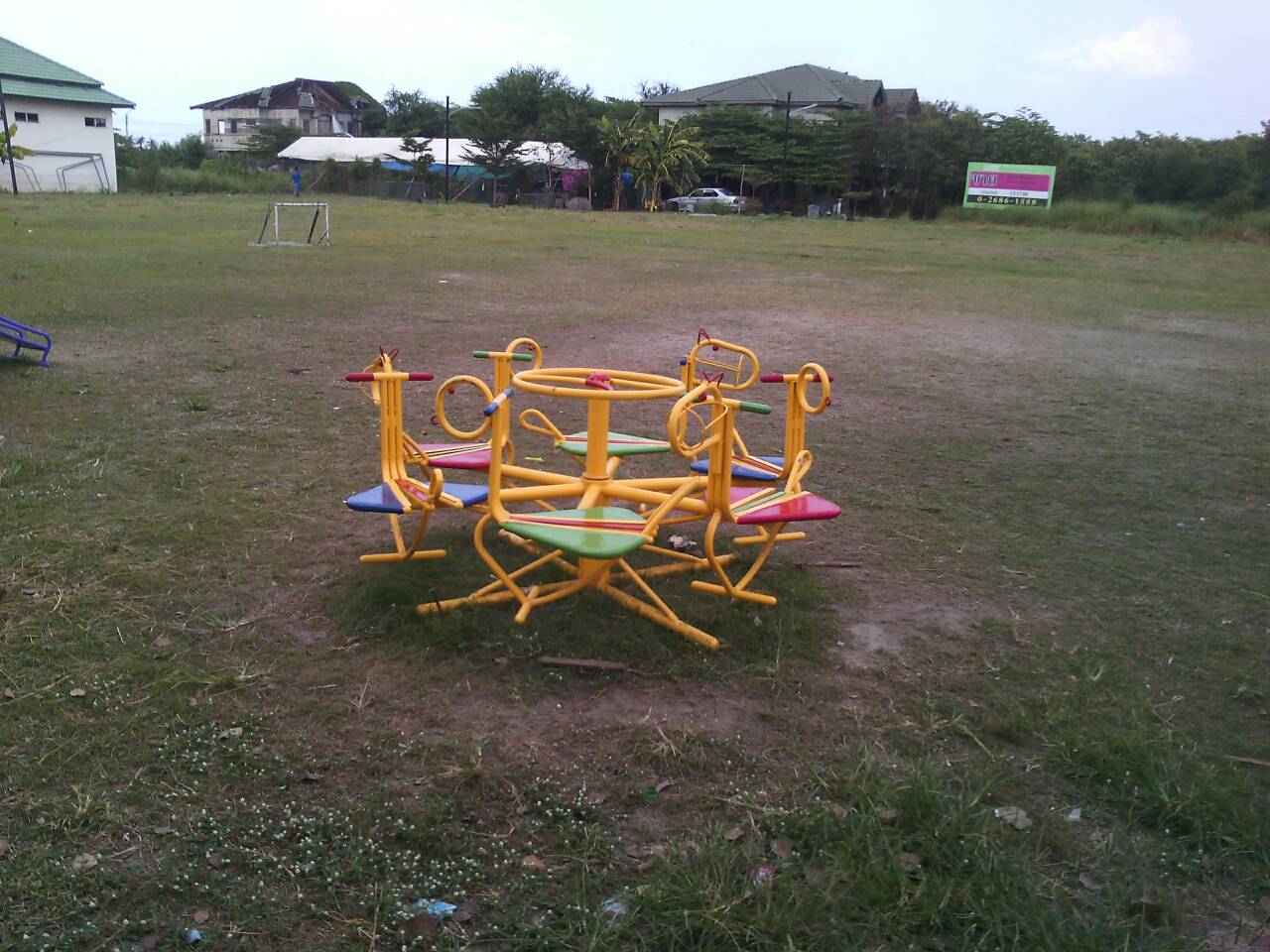 รหัส PG ผลงานติดตั้ง (หมู่บ้านนิวส์เวิลด์วิลล์-บางบัวทอง จ.นนทบุรี) เครื่องเล่นสนามกลางแจ้งสำหรับเด็ก