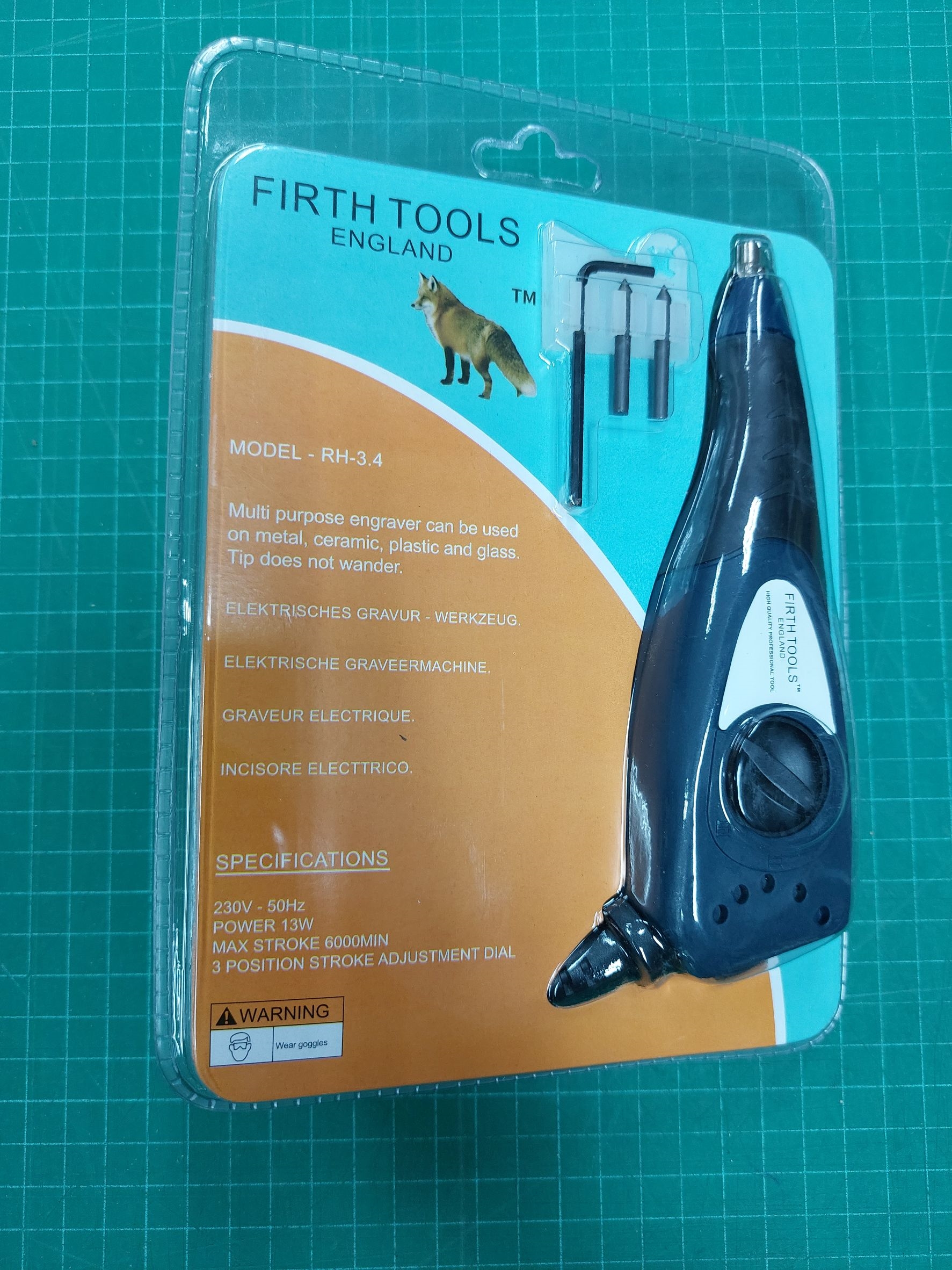 FIRTHTOOLS ปากกาไฟฟ้า 13W Hand Electric Engraver หัวโคบอลต์ เขียนโลหะ เจียรเหล็ก พลาสติก เซรามิค DIY