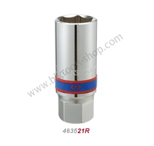 คิง โทนี่ : ลูกบล็อคหัวเทียน แกนยาง รู 1/2" King Tony : 1/2"DR. 6PT Spark Plug Socket (4635M)