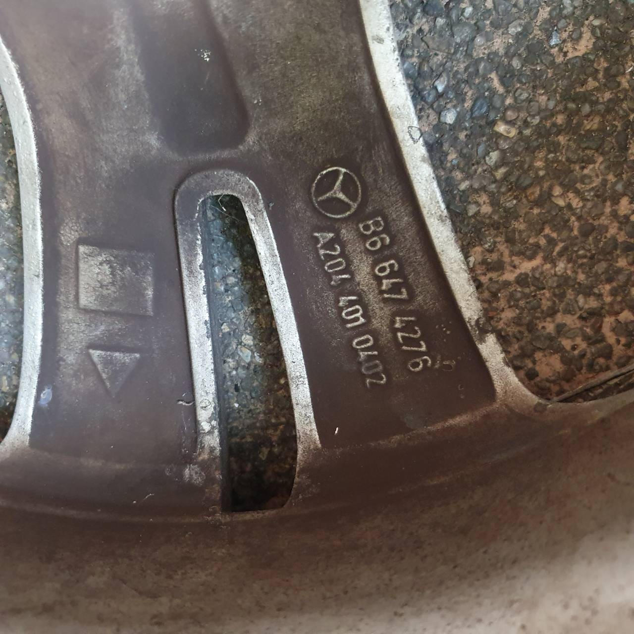 ล้อแม็ก Benz 17" A2044010402 B66474276 ของแท้มือสองขายตามสภาพ