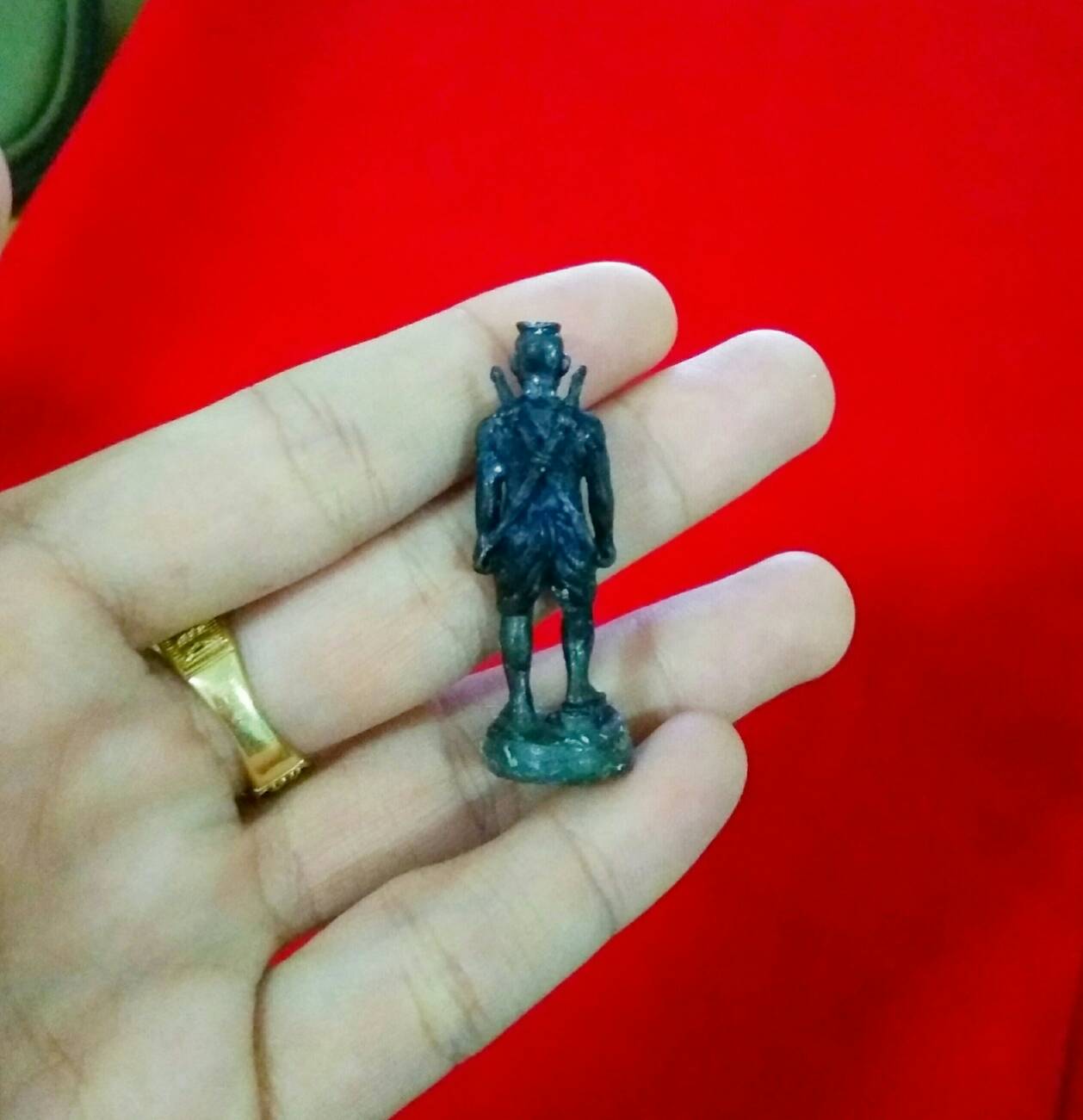 หุ่นพยนต์ขุนศึกพรหมมหาราชปราบขอม ลพ.หนุน ปี 59 อุดมวลสารใต้ฐาน