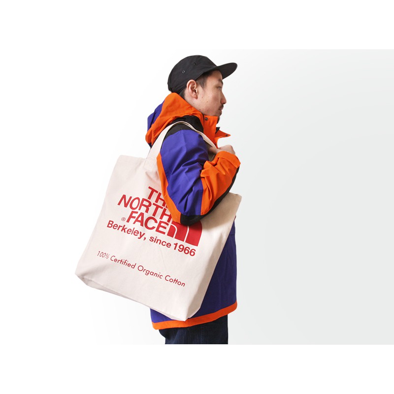 กระเป๋าผ้าสะพายข้าง The North Face - Organic Cotton Tote รุ่นพิเศษจากญี่ปุ่น ของใหม่ ของแท้ พร้อมส่ง