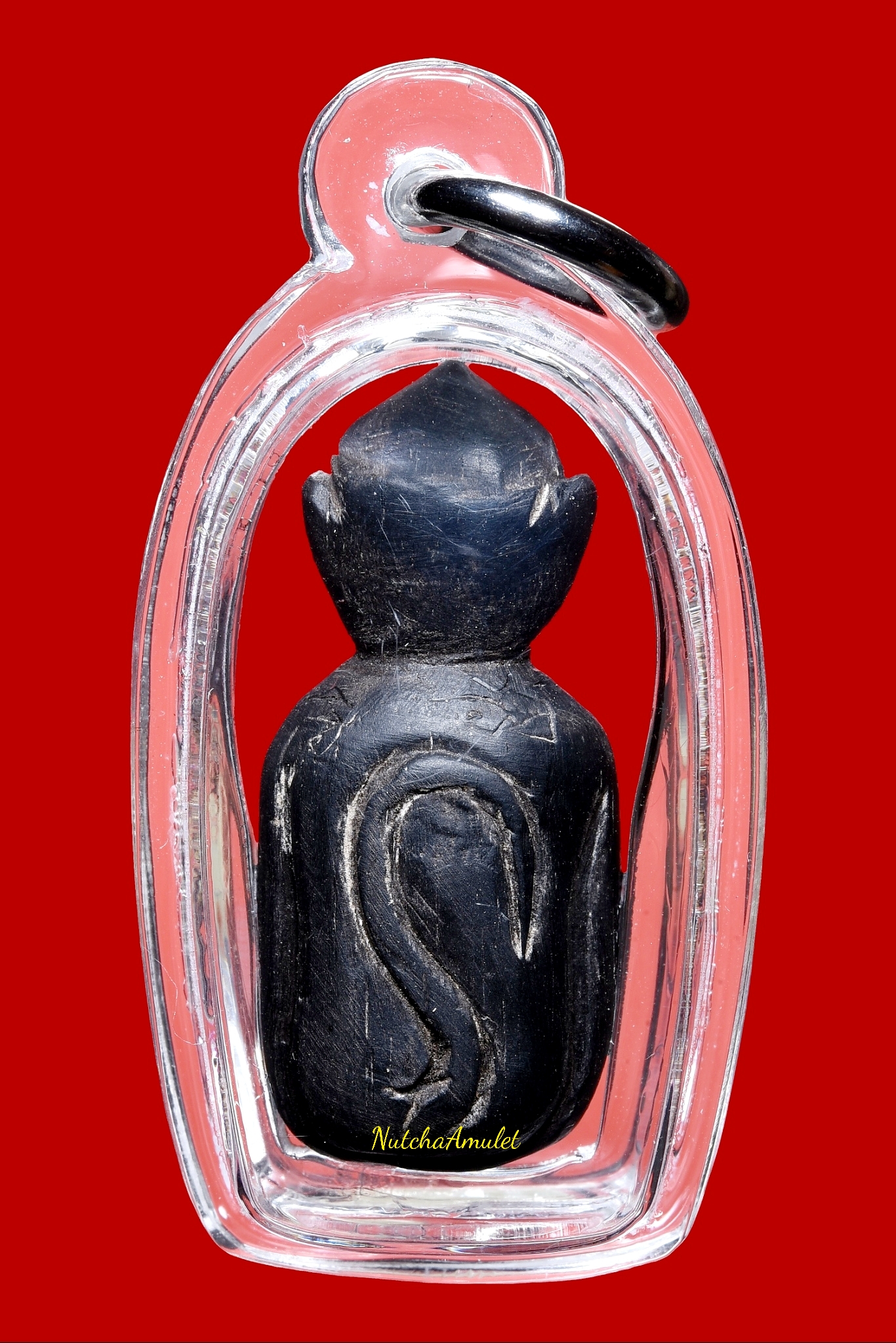 หนุมานเนื้อไม้แกะ(ยุคแรก) มีจาร หลวงพ่อกวย