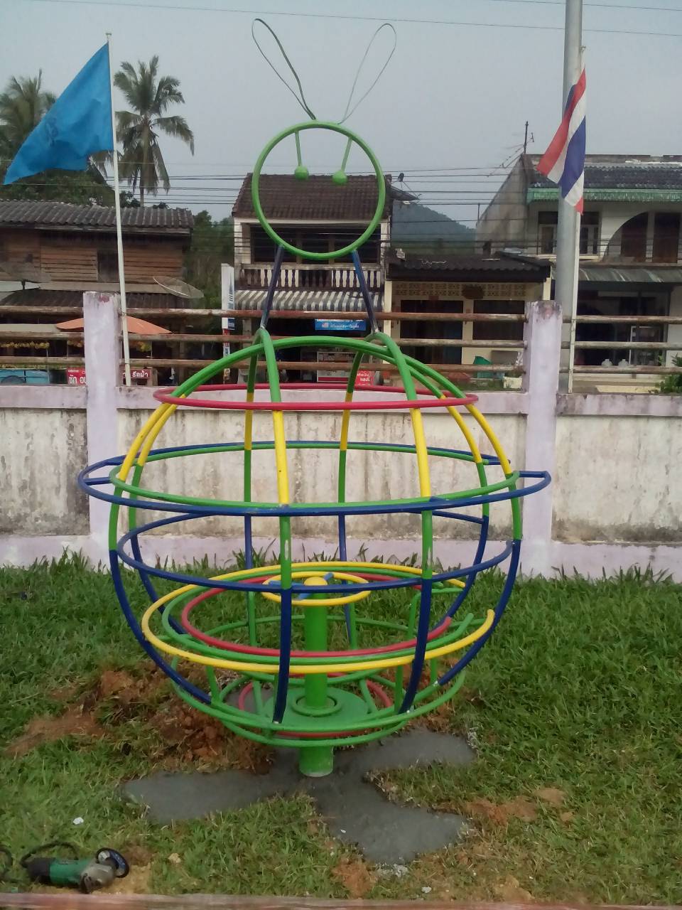 รหัส PG ผลงานติดตั้ง (อำเภอนาโยง จังหวัดตรัง) เครื่องออกกำลังกายเด็ก