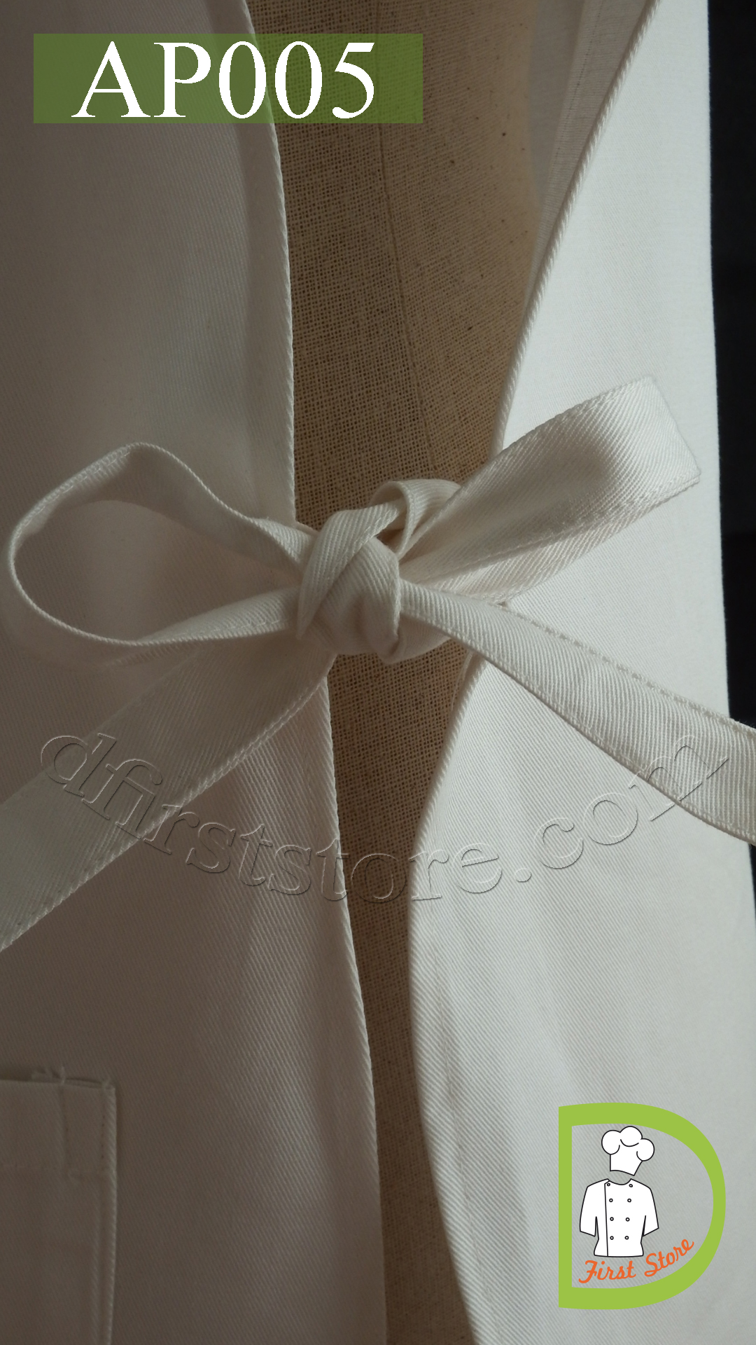 AP005 Full Body Covered Apron ผ้ากันเปื้อน แบบเอี๊ยม คลุมด้านหน้าและหลัง