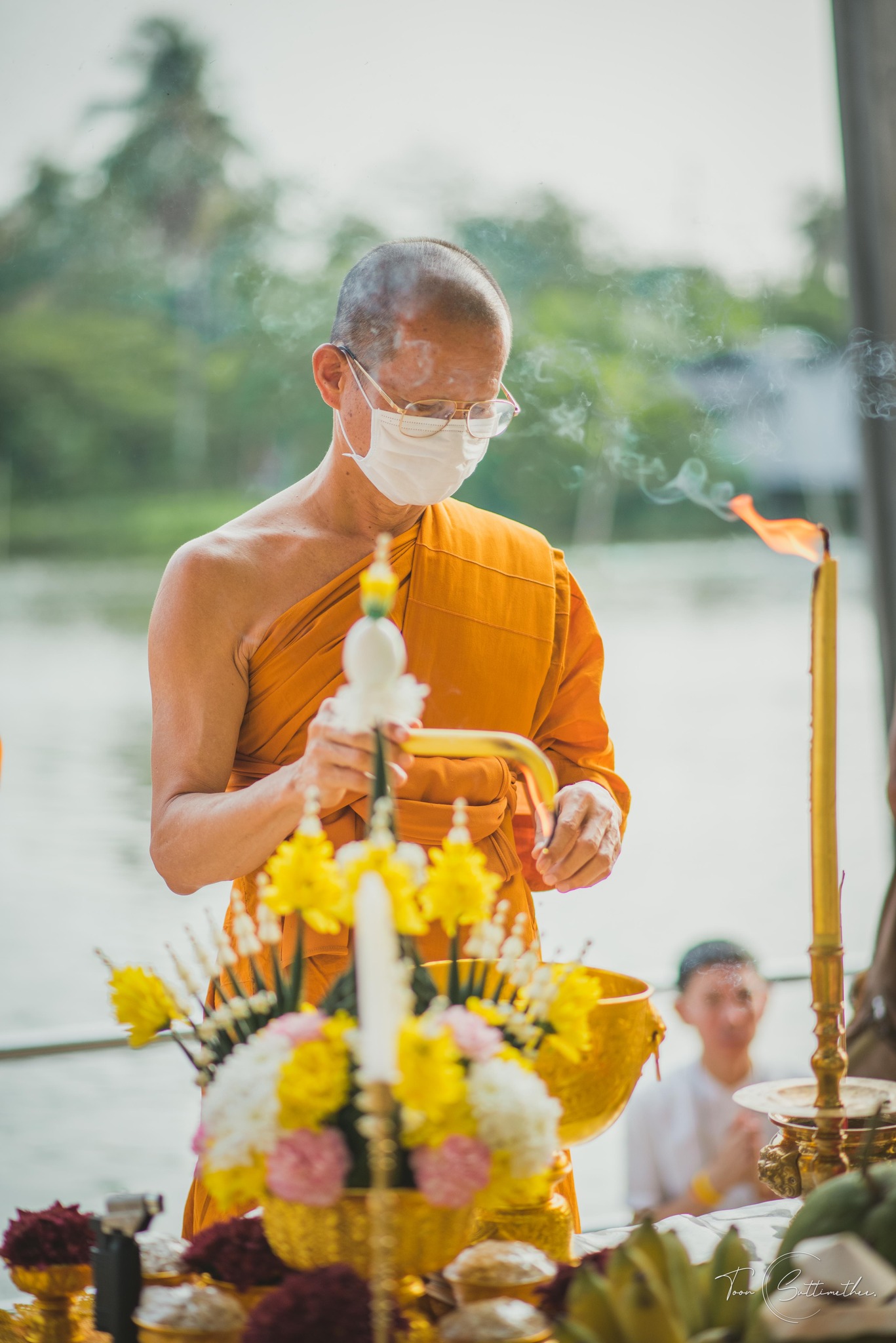 จี้น้ำเต้าเขียวฝังพลอย พิธีสวดพระคาถาเงินล้าน ลพ.เล็ก วัดท่าขนุน