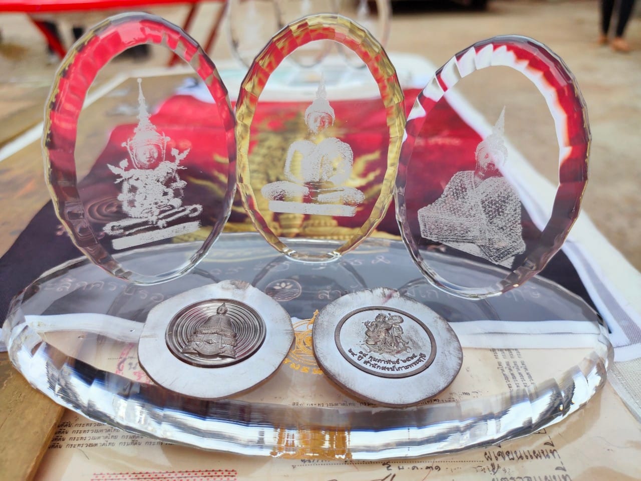 พระรัศมีเนื้อเงิน (ชนวนมหาสะท้อน) สำนักสงฆ์เกาะพระฤาษี