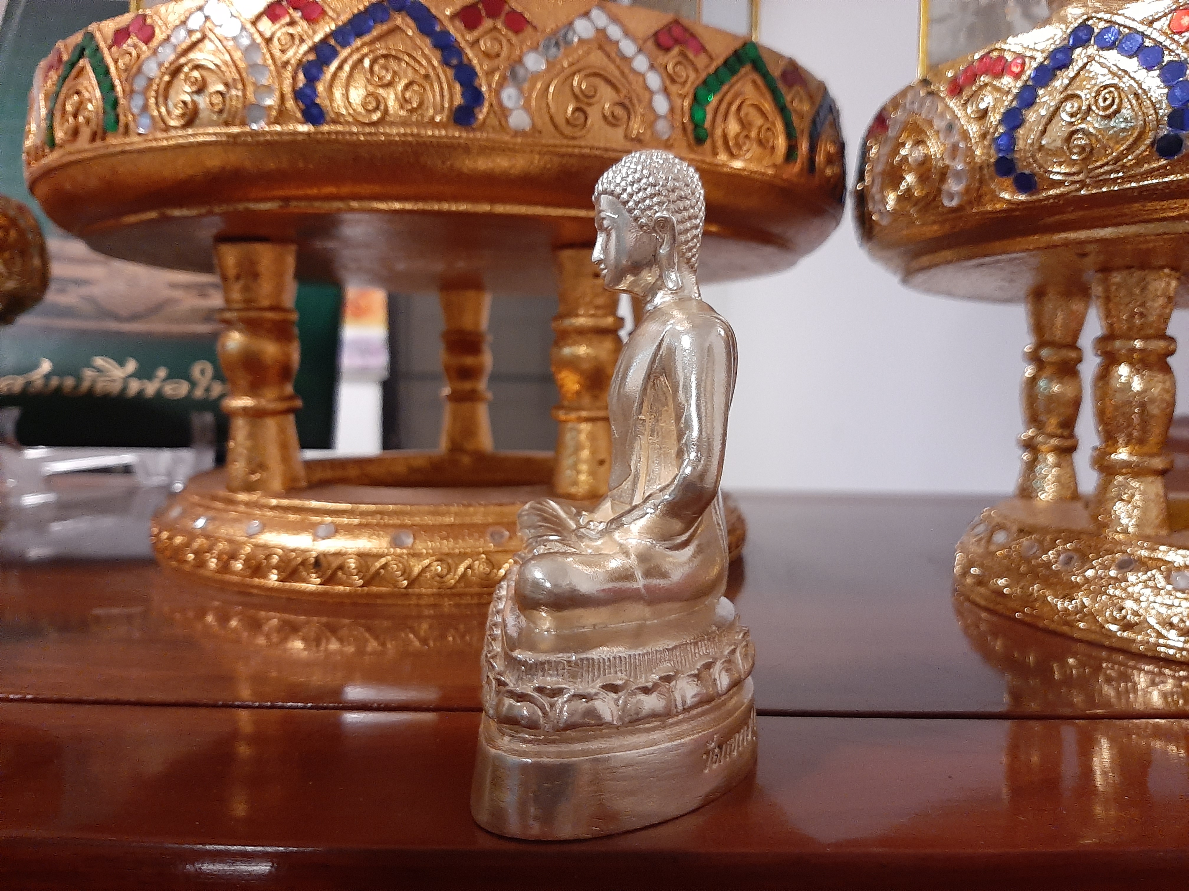 พระปัจเจกพุทธเจ้าชุบเงิน (หน้าตัก ๓ นิ้ว) วัดเขาวง ปี ๖๑