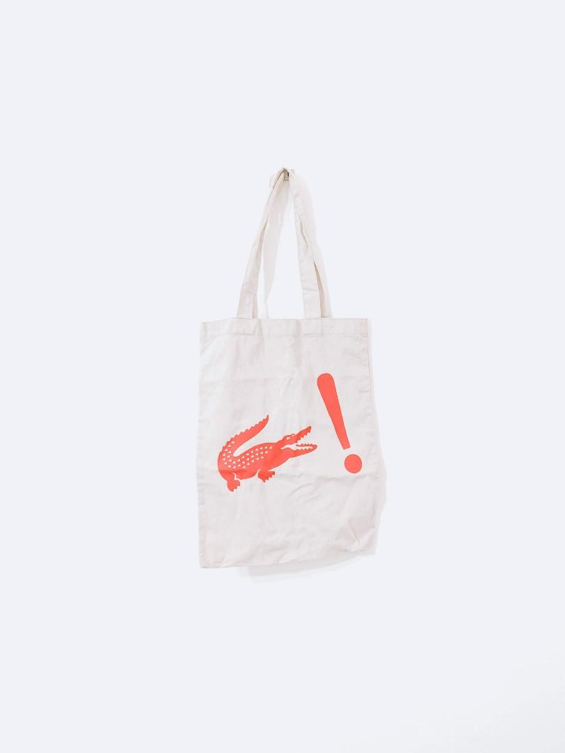 กระเป๋าผ้าสะพายข้าง Lacoste Live - Tote Bag รุ่นพิเศษจากญี่ปุ่น กระเป๋าผ้า กระเป๋าถือ ของใหม่ ของแท้ พร้อมส่ง