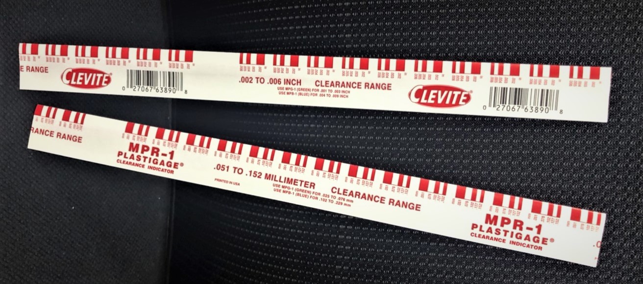 CLEVITE รุ่น PR-1 พลาสติกเกจ สีแดง วัดเคลียเรนซ์ PLASTIGAGE (กล่องละ 12 เส้น) clearance indicator