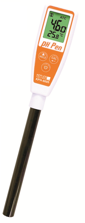 เครื่องวัดค่าความเป็นกรด-ด่างแบบปากกา (Long Tube Flat Surface pH Pen Meter) แบรนด์ : KEPLER รุ่น : KPH-8695