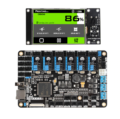 LERDGE 3D Printer Board ARM 32Bit Motherboard for 3D Printer Touch Screen Kit +Drive DRV8825